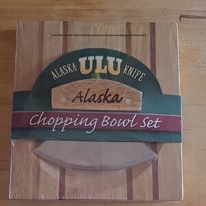 Sealed New Alaska ULU Knife Chopping Bowl Set